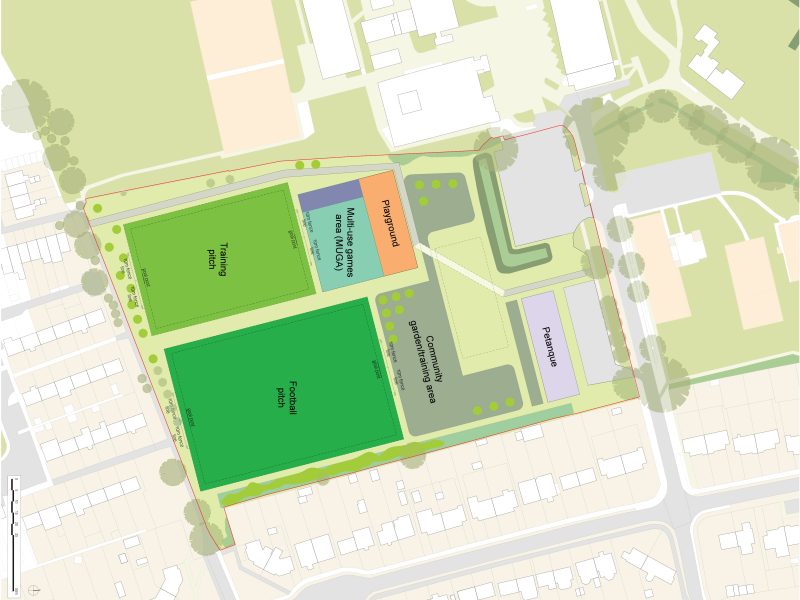 Fareham Park site map