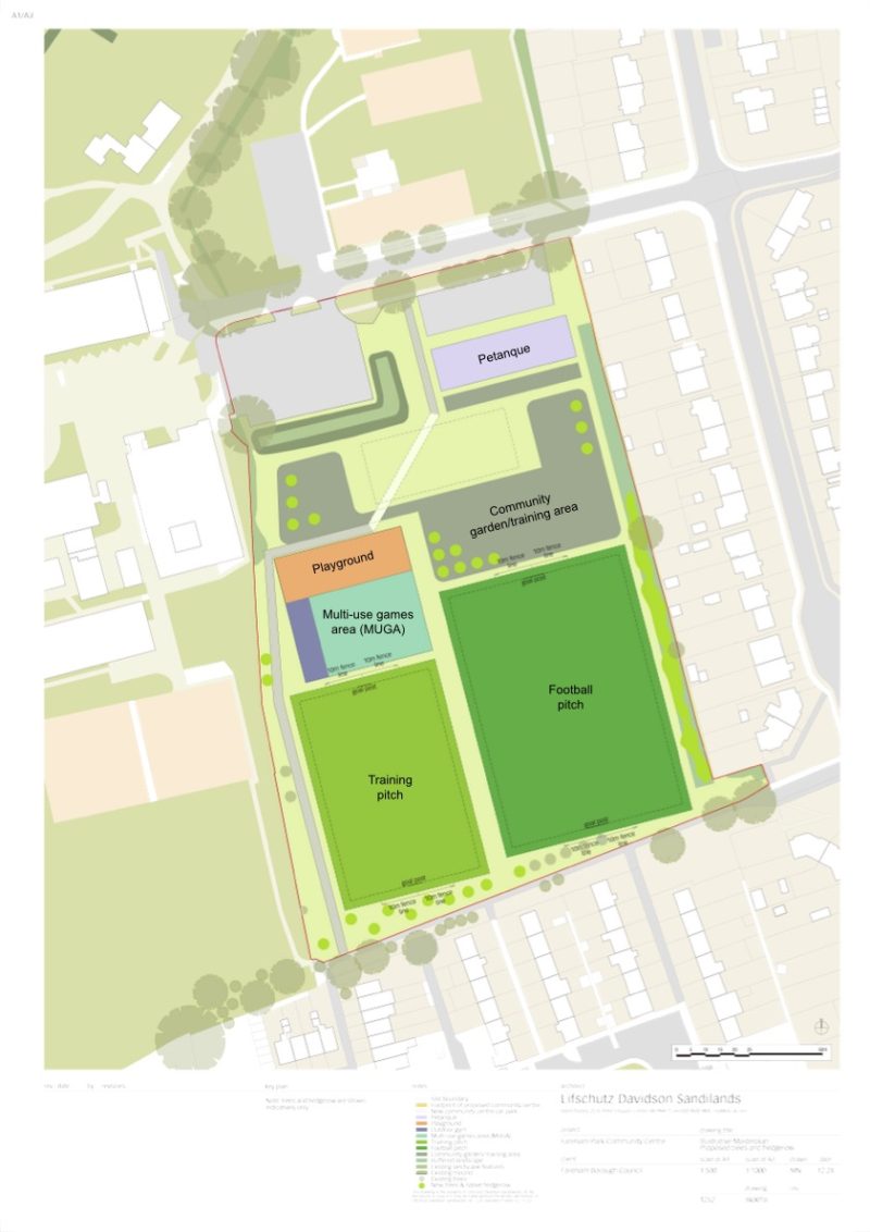Fareham Park site map