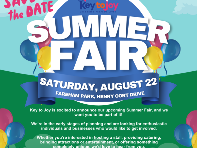 Blue and Green Playful Summer Fair Facebook Post